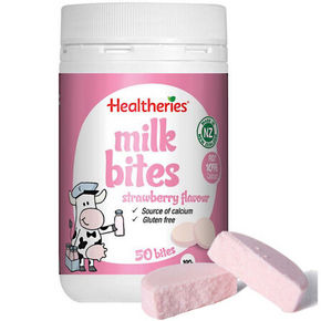 Healtheries 贺寿利 牛奶片 草莓味 50片 45.4元(39.9+5.5)