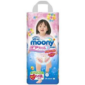 Moony 尤妮佳 女婴用拉拉裤 XL38片 76元包邮(68+8)