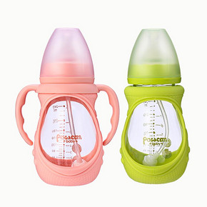 真实触感# 保康 宽口径婴儿玻璃奶瓶240ml 19.9元包邮(29.9-10券)