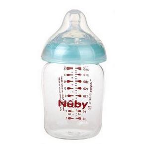 Nuby 努比 自然乳感 高硼硅玻璃奶瓶 240ml 16.9元
