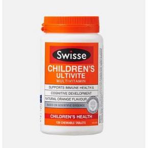 Swisse 儿童复合维生素咀嚼片 120片*2瓶	132元(152-20券)