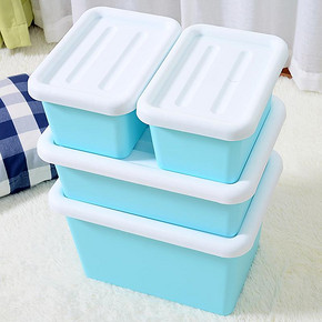 整理达人# 傲家 手提塑料储物箱四件套 44.9元包邮(49.9-5券)