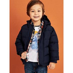 双12提前购物车# Old Navy 男童纯色保暖连帽棉服 124元