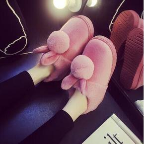 居家必备# 比趣 冬季保暖加厚家居鞋 14.8元包邮(19.8-3-2券)