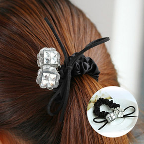 小额红包好去处# 粉红娘娘 蝴蝶结发圈头饰发绳  1元包邮