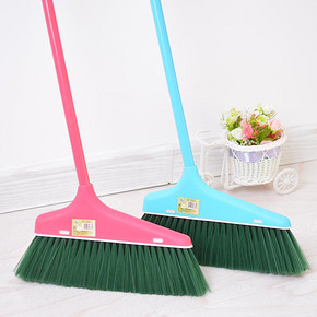 白菜价# 丽家思 塑料软毛家用扫把 4.9元包邮(9.9-5券)