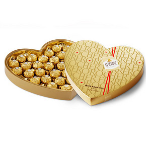 心形表白# 费列罗 榛果威化巧克力礼盒27粒 82元包邮(92-10券)