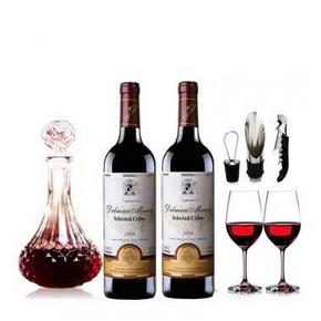 西班牙DM 进口干红葡萄酒 750ml*2瓶 送酒具  39.9元包邮