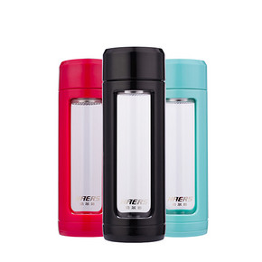 手慢无# 哈尔斯 玻璃便携水杯 10元包邮(20-10券)