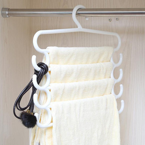 裤子好去处# 傲家 S型5层防滑裤子架 16.9元包邮(19.9-3券)