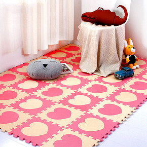 绿美佳 爱心拼图地垫泡沫9片 19.9元包邮(29.9-10券)