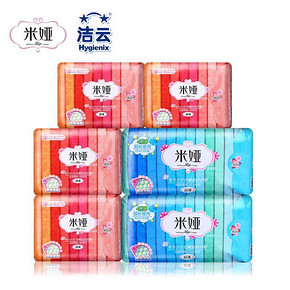 米娅 超薄蚕丝卫生巾组合 6包 29元包邮(79-50券)
