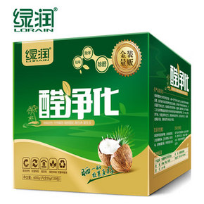 白菜价# 绿润 醛净化活性炭包 2kg 共40包 9.9元包邮(39.9-30券)