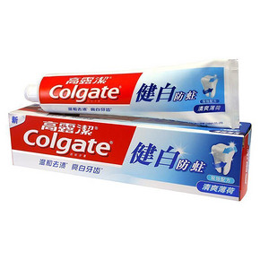 双效防蛀# Colgate 高露洁 健白防蛀牙膏 200g 折7.4元(买2免1)