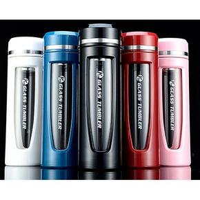 宇凯 双层过滤防摔玻璃杯  400ml 19.9元包邮(39.9-20券)