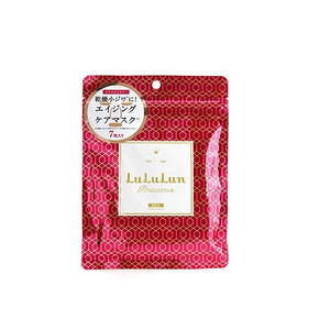 lululun 干燥细纹浓密保湿补水面膜 红色 7枚 16元