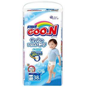 温柔包裹PP# GOO.N 大王 维E系列 拉拉裤 男 XL38片 84.6元(75+9.6)