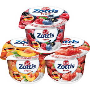 德国进口# Zott 水果脱脂浓稠酸奶 100g*20杯*2件 98.5包邮(138-34.5-5券)