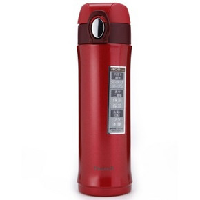 Peacock 孔雀 一键开盖保温杯 红色 400ml 98元(198-100)