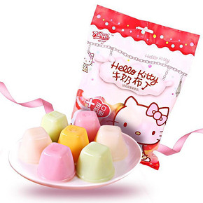 美味又可爱# Hello Kitty 什锦牛奶果冻 350g*3 22.9元包邮(27.9-5券)
