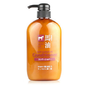 熊野油脂 无硅油马油护发素 600ml 折39元(49，199-100)
