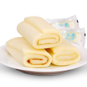 前15分钟# 休闲农场 蒸瑞士卷夹心蛋糕 1000g 22.9元包邮(30.9-8)