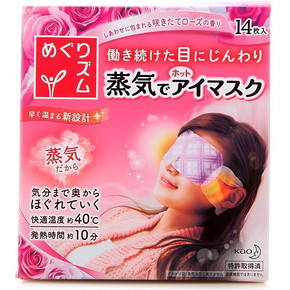 KAO 花王 蒸汽眼罩 玫瑰花 14片装 折50元(96，499.8-100-150券)