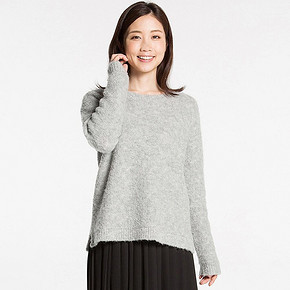 UNIQLO 优衣库 女士宽松圆领针织衫 99元