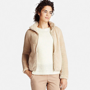 UNIQLO 优衣库 女装 长绒摇粒绒茄克 99元
