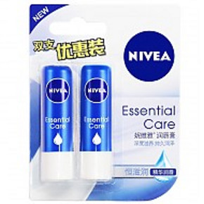 NIVEA 妮维雅 天然型润唇膏 4.8g*2支装 9.9元