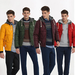 七匹狼 纯色男士羽绒服 299元包邮(499-200券)