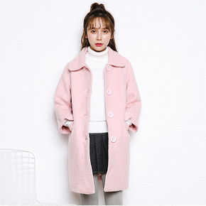 3色可选# 歌珀 中长款纯色毛呢外套 139元包邮(189-50券)