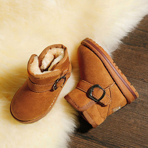 前10分钟# 人本 绒面儿童雪地靴 22日8点 折39元(49返10)