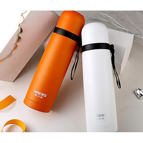 手慢无券# 哈尔斯 不锈钢保温杯 500ml+送杯刷杯套 19元包邮(39-20券)