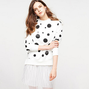 Cachecache 卡通圆点长袖圆领卫衣 74.9元包邮