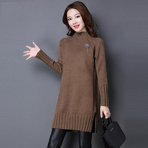 大地色系# 珂典 半高领宽松加厚毛衣 68元包邮(98-30券)