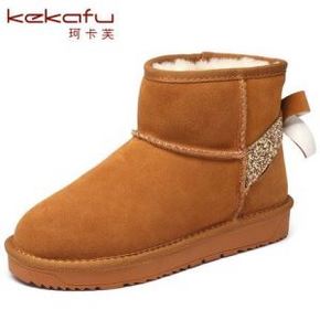 珂卡芙 女士短筒雪地靴 3色可选 119元包邮(169-50券)