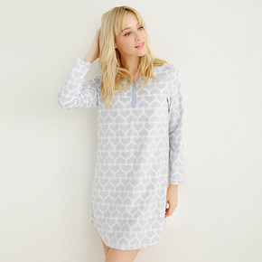 朗绪 珊瑚绒长袖睡裙 29元包邮(49-20券)