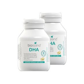 BIO ISLAND 孕妇可用婴幼儿DHA海藻油 60粒*2瓶 178元(188-10券)