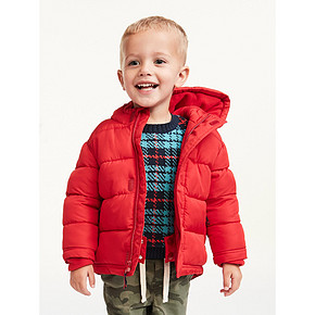 Old Navy 男幼童百搭保暖绒里连帽棉服外套 124元包邮