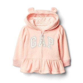 GAP 盖璞 女婴儿荷叶摆连帽卫衣 89元包邮