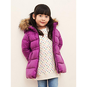 Gap 女婴幼童纯色仿毛领羽绒服 179元包邮(199-20券)