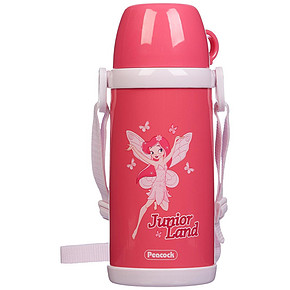Peacock 孔雀 儿童保温杯 粉色 580ml 99元包邮