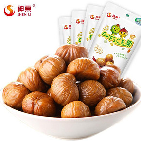 神栗 熟制板栗甘栗仁 66g*4袋 16.9元(19.9-3券)