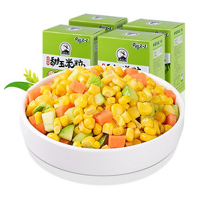 东北农嫂 水果型甜玉米粒 60g*3袋*4盒 送勺子 24.9元包邮(49.9-25券)