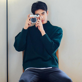 帅到没朋友# 柯喜蓝 港风男士针织衫 69元包邮(89-20券)