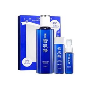 高丝 雪肌精 化妆水180ML+洗颜乳50ML+乳液20ML 178元