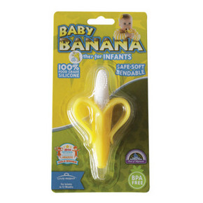 BABY BANANA 香蕉宝宝 硅胶婴儿牙胶牙刷 41.6元(75，199-100)