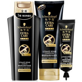 手机端：施华蔻黑金98套装（200ml洗+200ml润+20ml浓缩精华乳) 39.9元