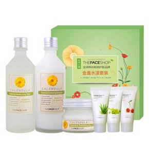 菲诗小铺 金盏水漾套装(150ml+150ml+20g+25g*3) 103.9元(203.9-100)
